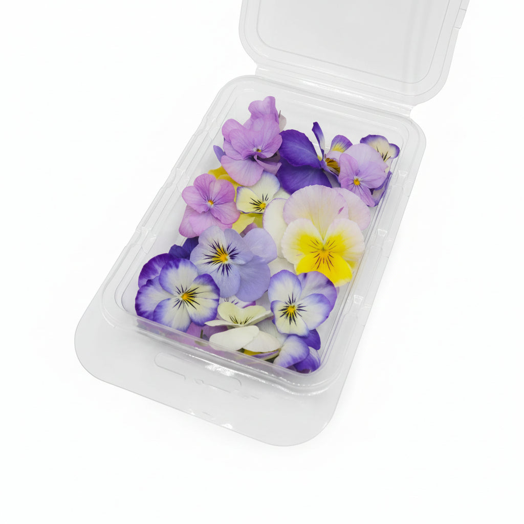 Eetbare pastel violen