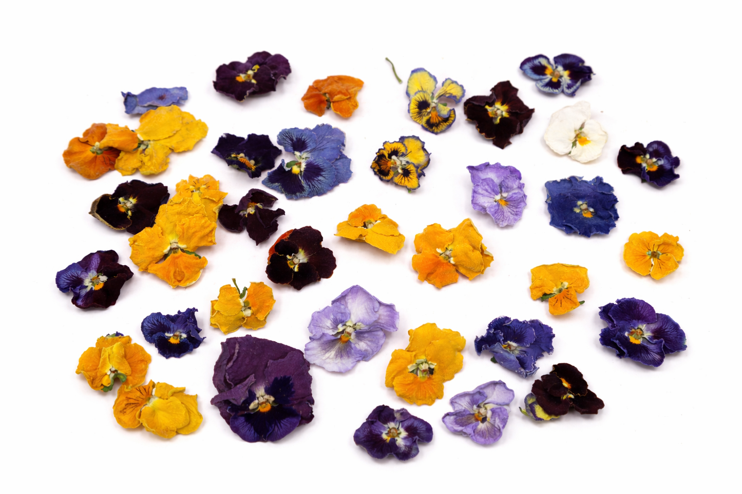 Gedroogde eetbare viooltjes voor baksels